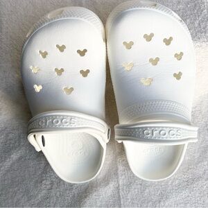 Crocs Disney Mickey Mouse Classic Clogs White Unisex Slip On Shoes M6/W8